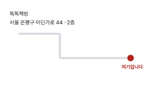 명함 뒷면 — 꺾인 길과 도착점