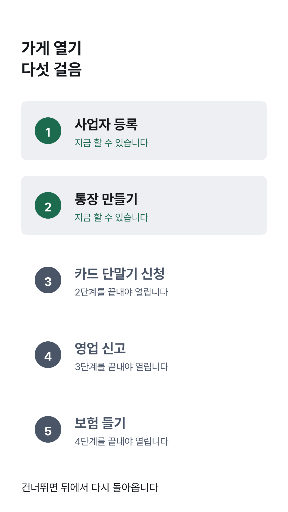 순서가 잠긴 점검 — 앞을 끝내야 열린다