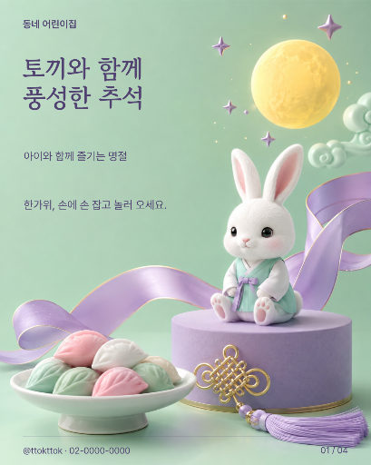 토끼와 함께 풍성한 추석