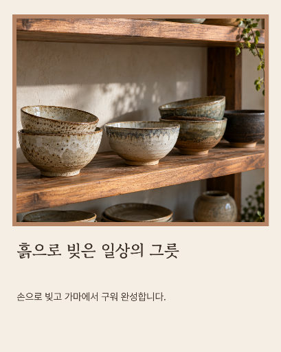 도예가 작품 소개