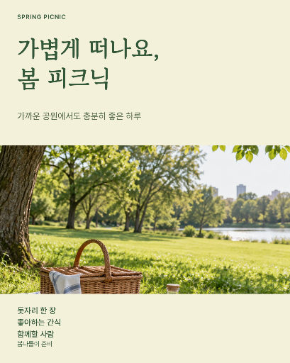 봄 피크닉 준비 카드뉴스