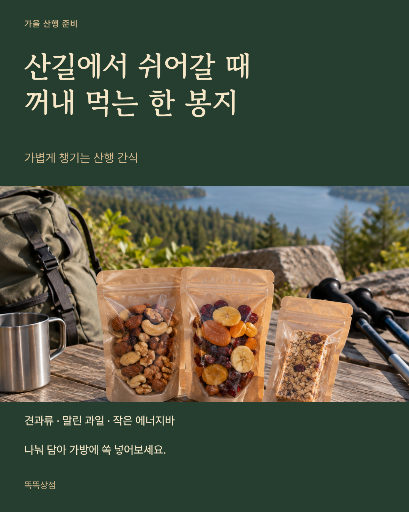 가을 산행 간식 꾸러미