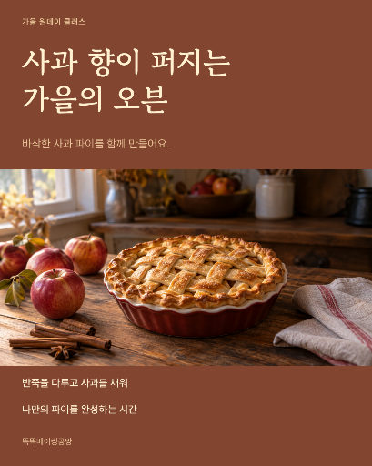 가을 사과 베이킹 클래스