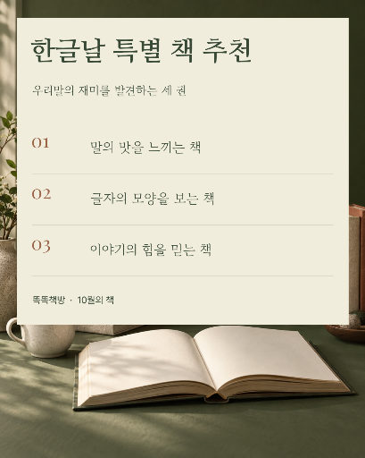 한글날 특별 책 추천