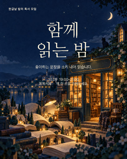 한글날 함께 읽는 밤