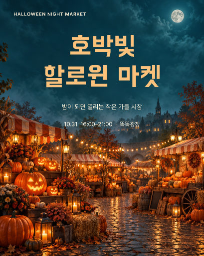 호박빛 할로윈 마켓