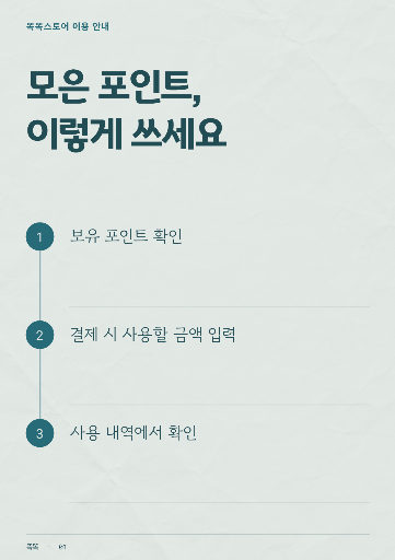 포인트 사용 안내