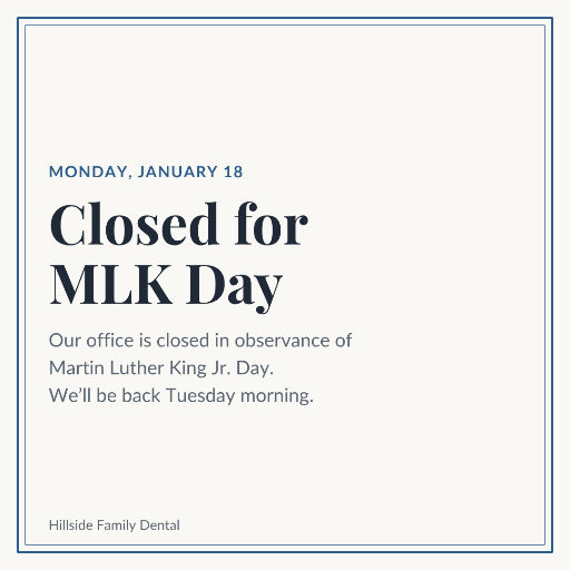 Closed for MLK Day