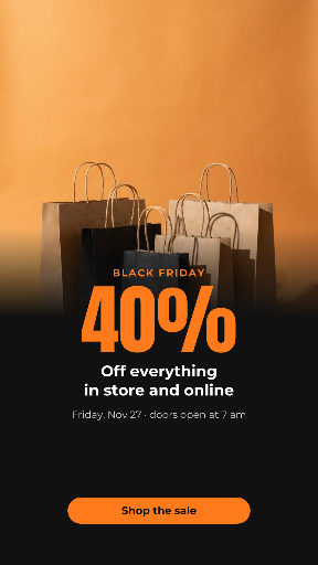 Black Friday 40% off story