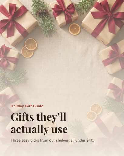 Holiday gift guide carousel
