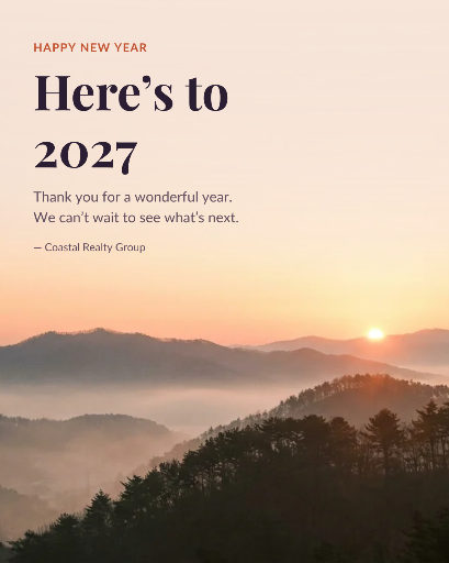 Here’s to 2027 greeting