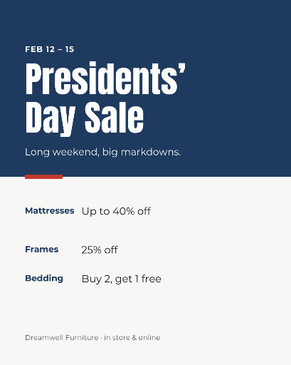 Presidents’ Day mattress sale