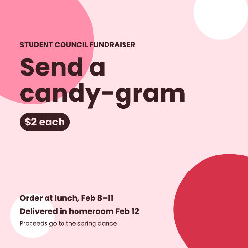 Valentine candy-gram fundraiser