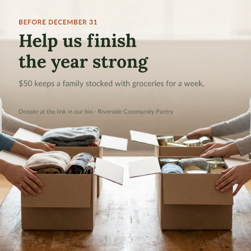 Year-end donation appeal