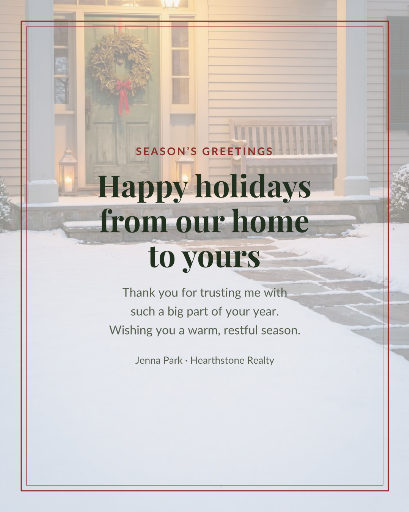 Holiday card from your realtor