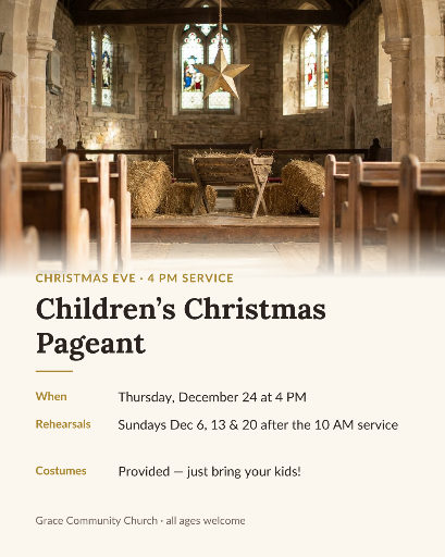 Children’s Christmas pageant