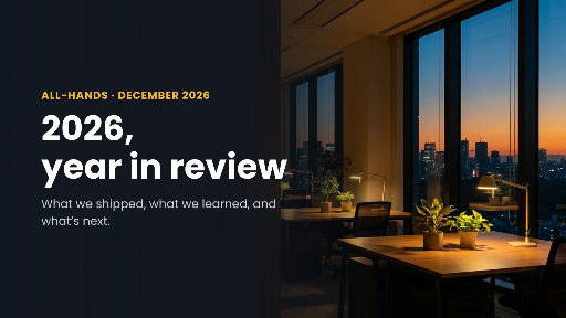 Year in review title slide