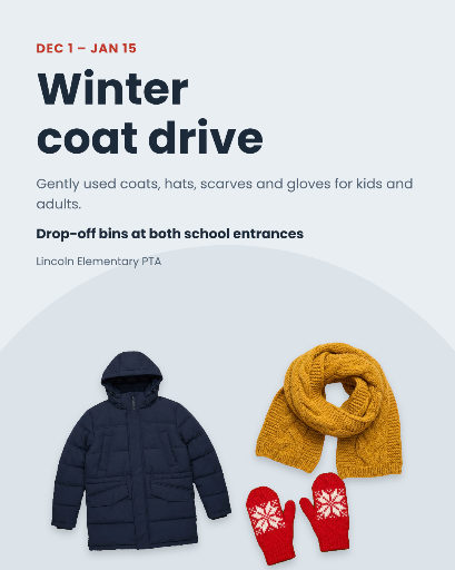 Winter coat drive