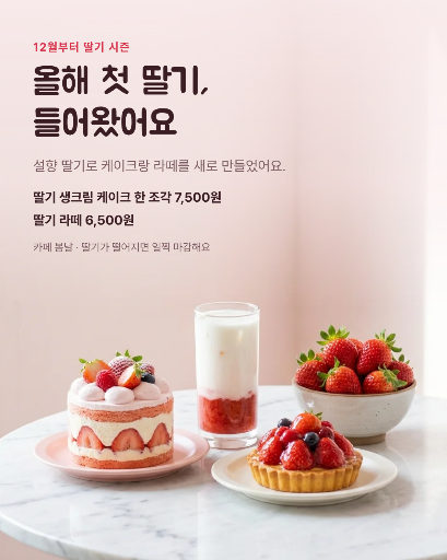 딸기 시즌 디저트 출시