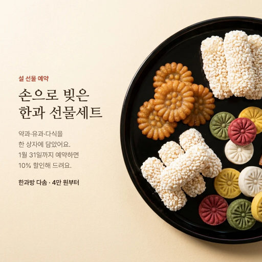 명절 한과 선물세트 예약