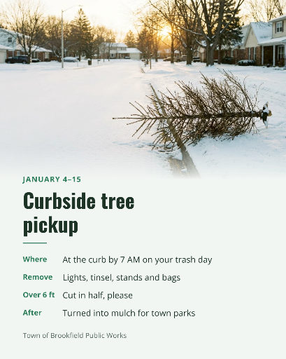 Christmas tree recycling