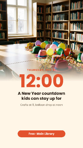 Noon Year’s Eve for kids