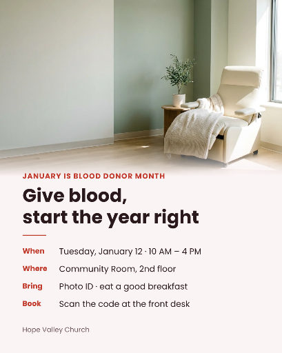 January blood drive