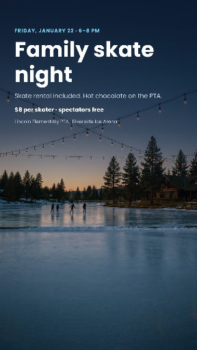 Ice skating party