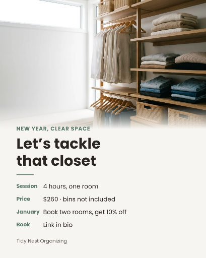 January home organizing