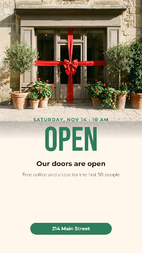 Grand opening story