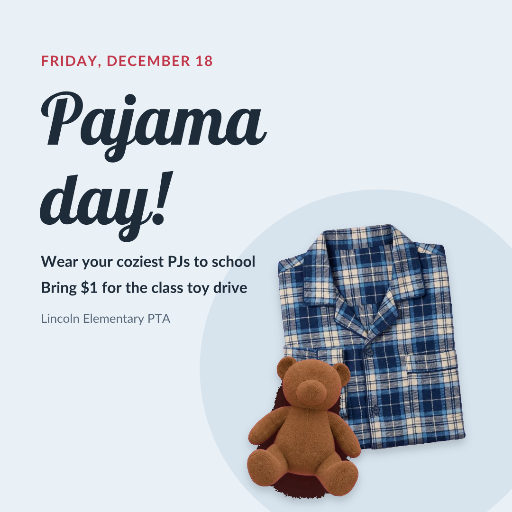 Holiday pajama day