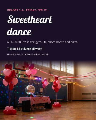 Valentine’s school dance