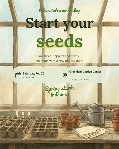 Seed starting workshop