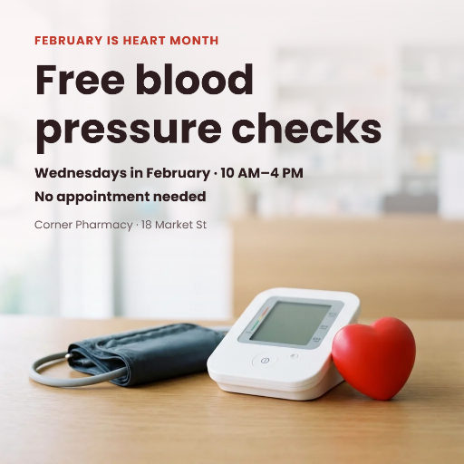 Heart Month blood pressure checks