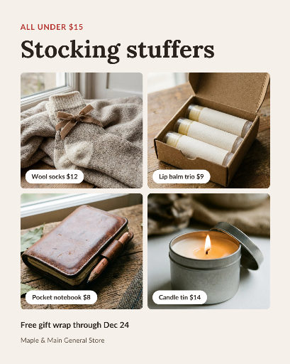 Stocking stuffers under $15