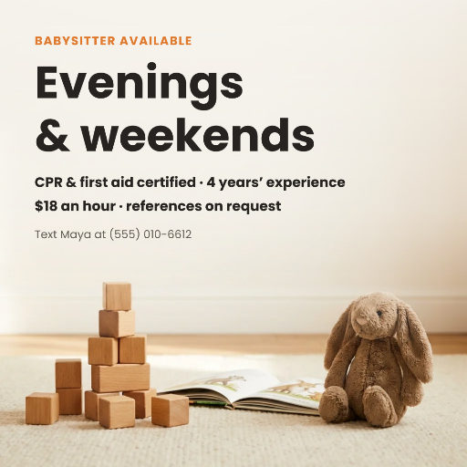 Babysitter available