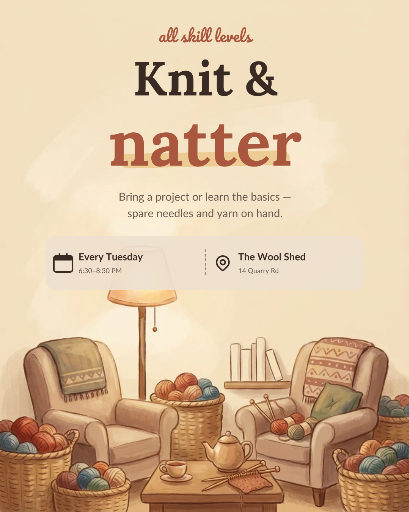 Knit and natter circle