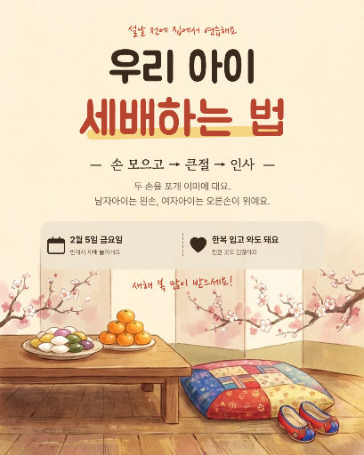 우리 아이 세배하는 법
