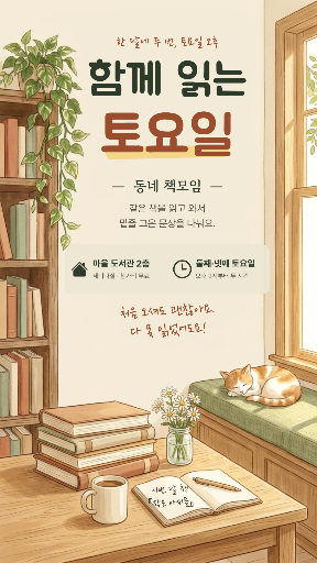 동네 책모임 토요일 모임