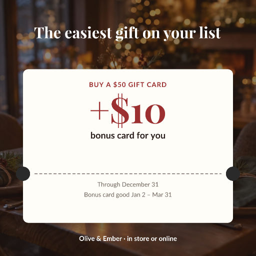 Restaurant gift card bonus offer