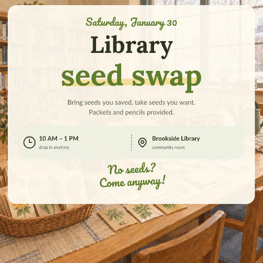 Library seed swap