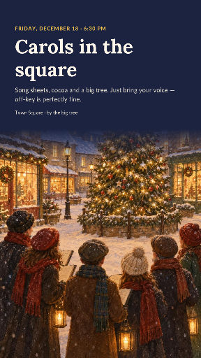 Caroling in the square