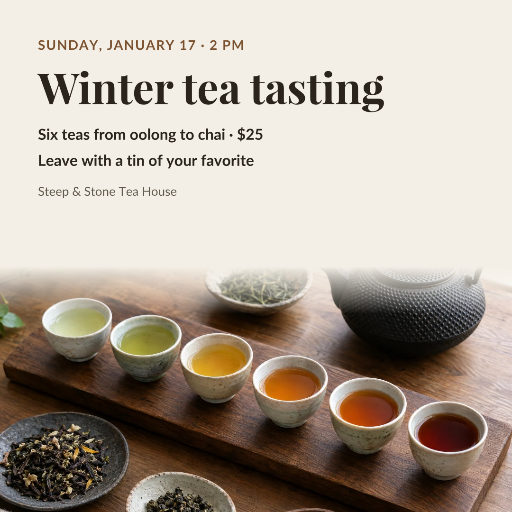 Winter tea tasting