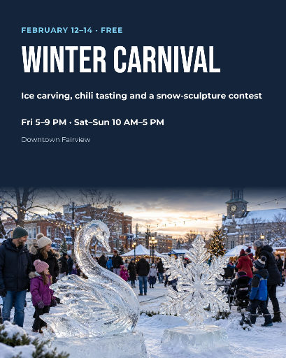 Downtown winter carnival