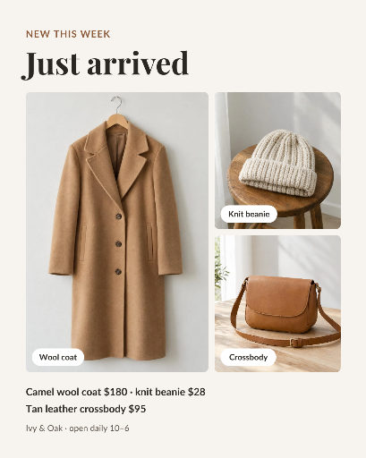 Boutique new arrivals