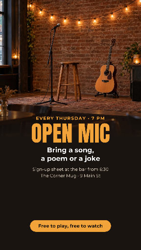Open mic night