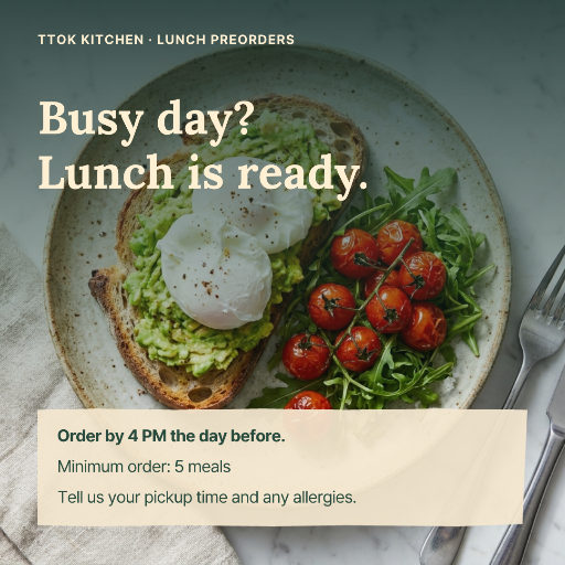 Lunch catering preorder poster