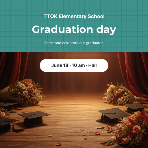 School graduation invitation