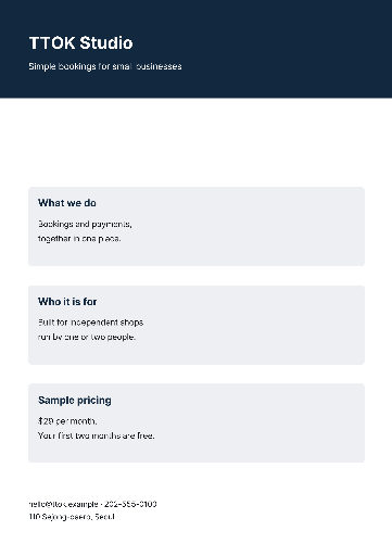 Small Business Company Overview