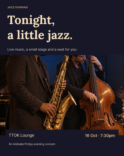 An evening of live jazz